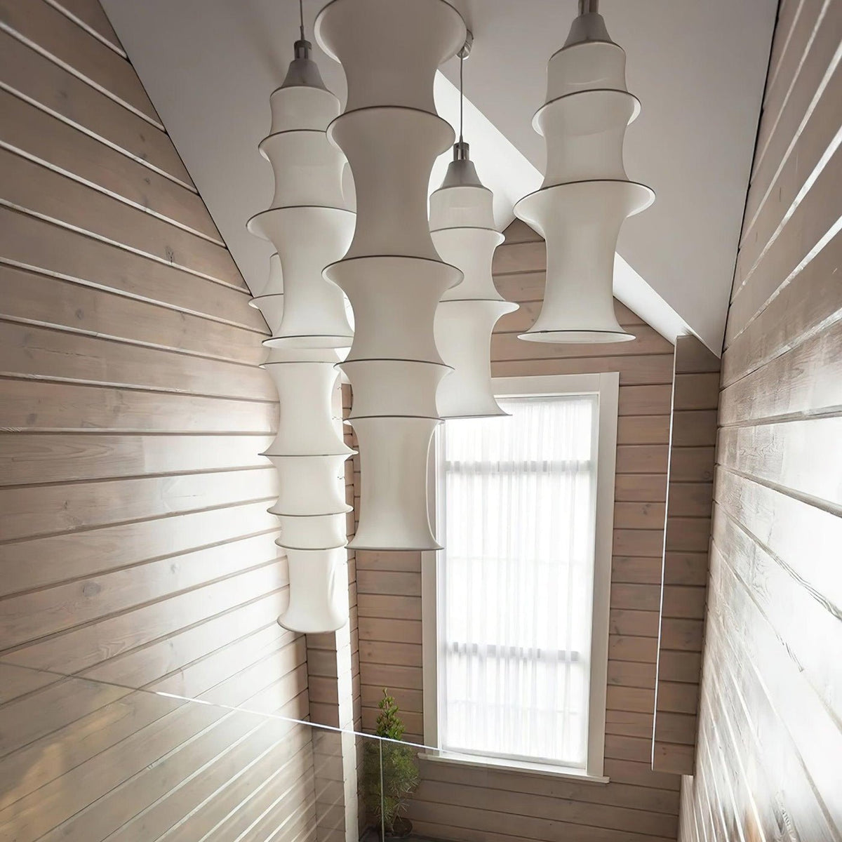 Tiered Column Pendant Light
