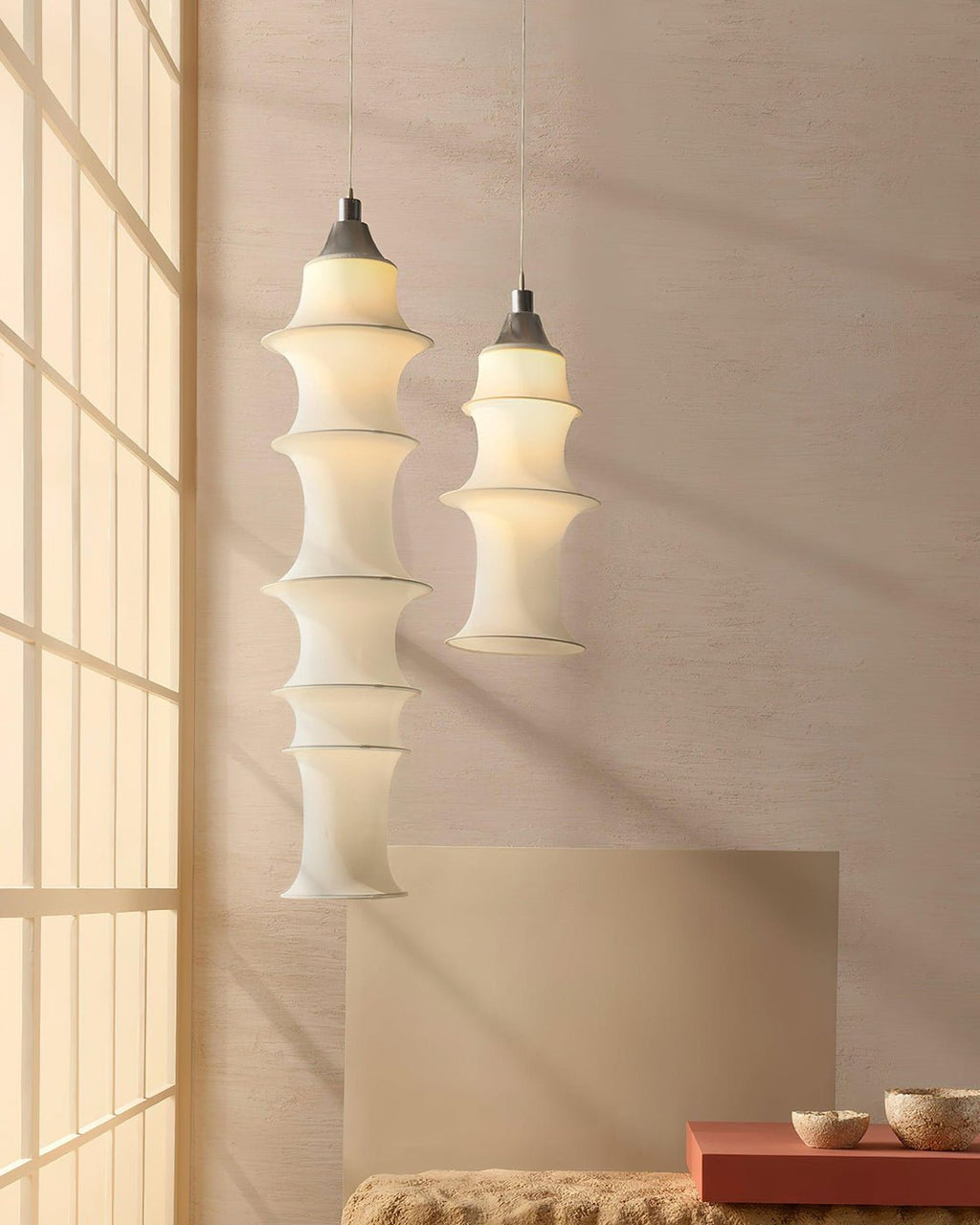 Tiered Column Pendant Light