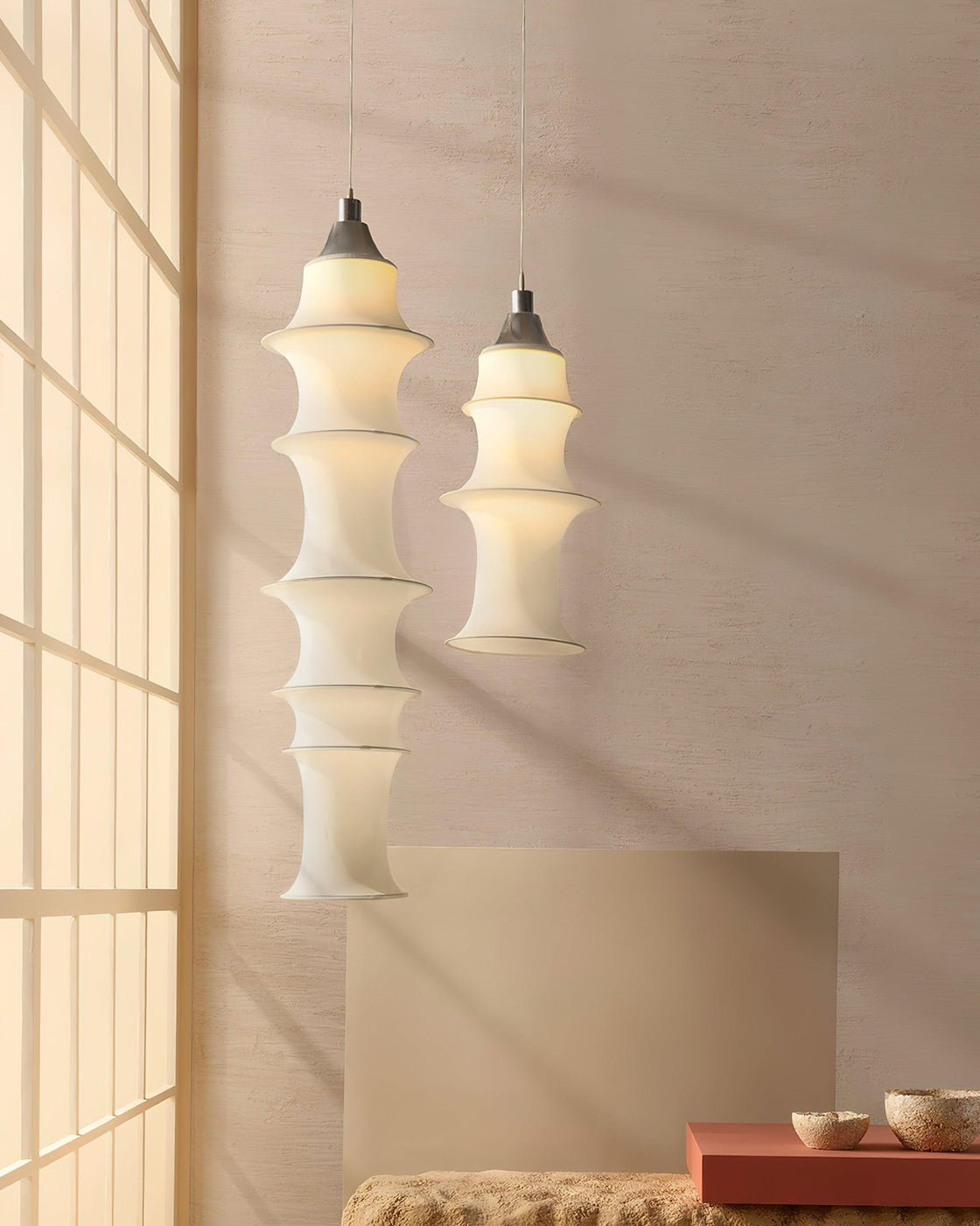 Tiered Column Pendant Light