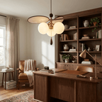 Vintage Floral Disc Chandelier