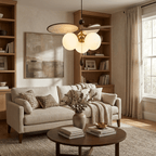 Vintage Floral Disc Chandelier