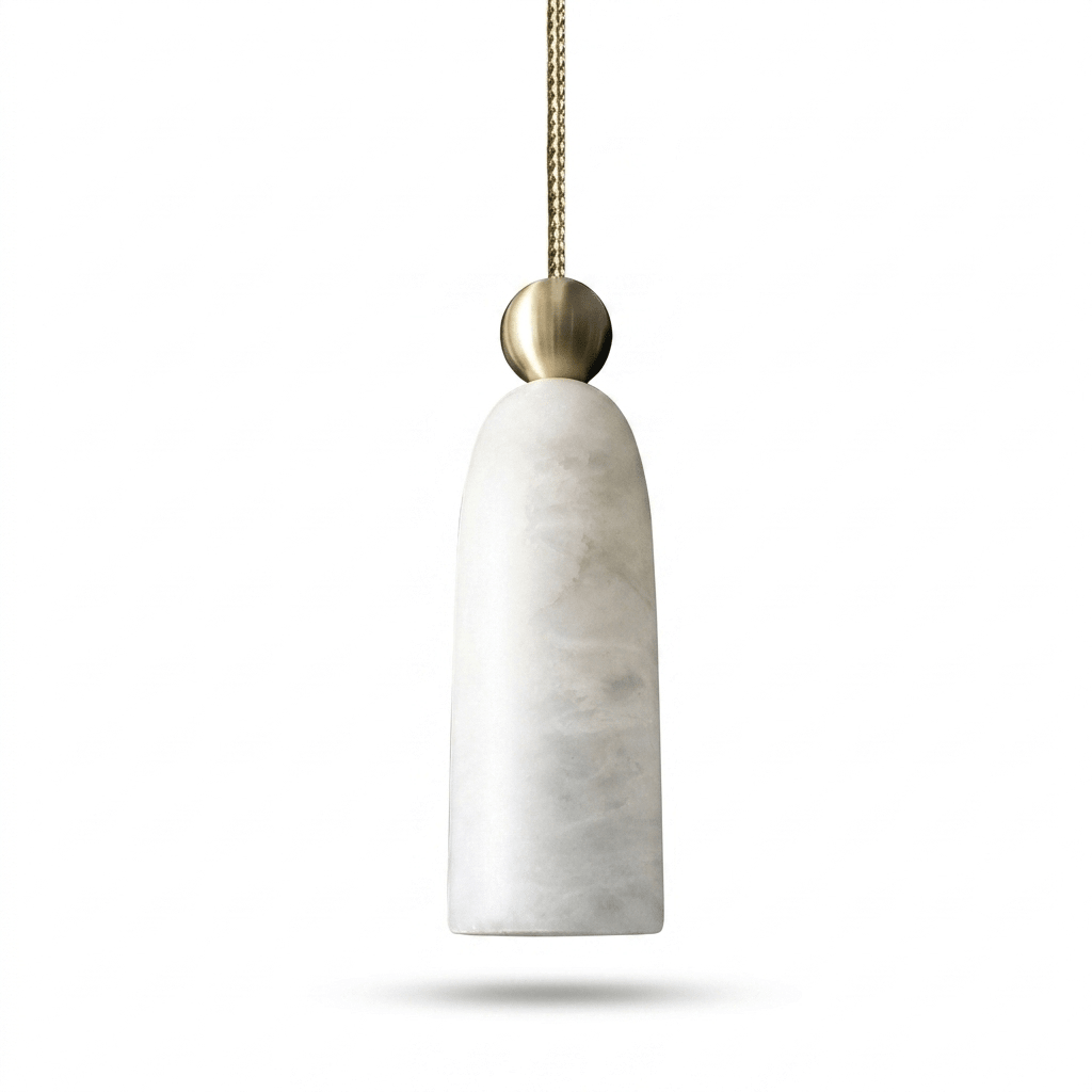 Alabaster Bell Cluster Pendant Lamp