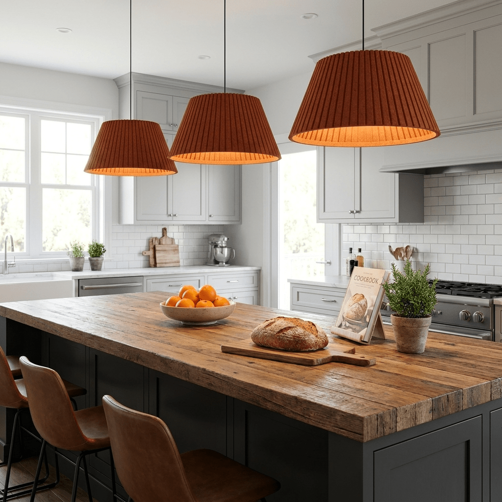 Trapezoid Acoustic Pendant Lamp