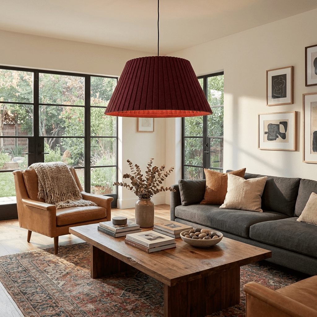 Trapezoid Acoustic Pendant Lamp
