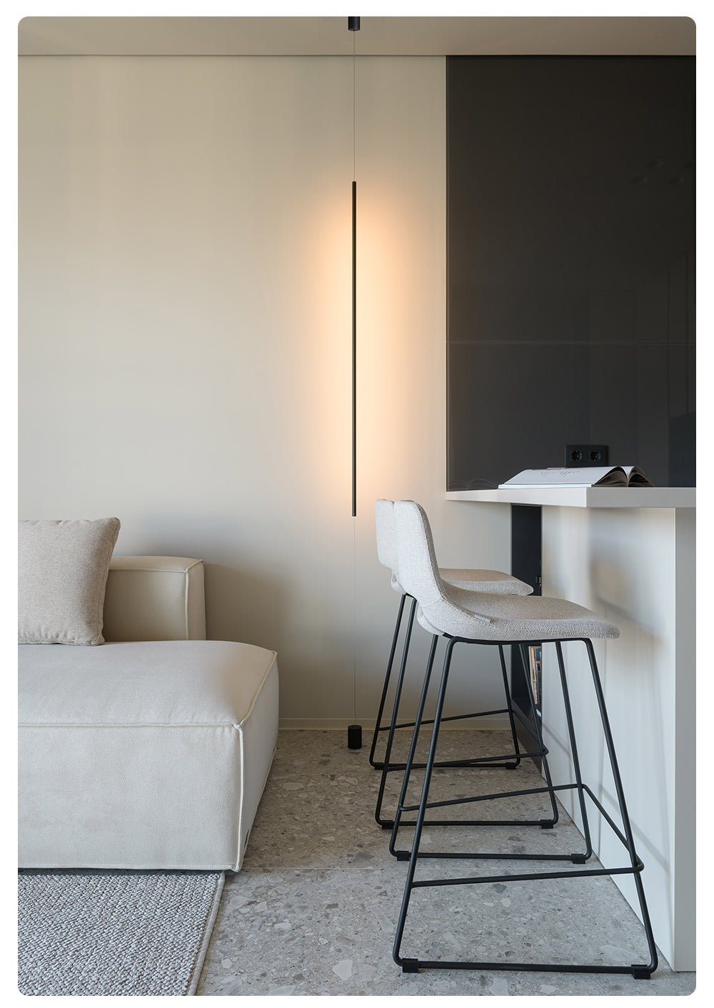 Minimalist Linear LED Pendant Light