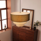 Tiered Fabric Pendant Light