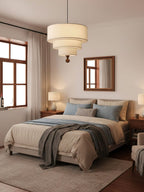Tiered Fabric Pendant Light
