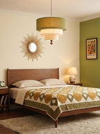 Tiered Fabric Pendant Light