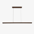 Beveled Wood Linear Pendant Lamp
