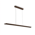Beveled Wood Linear Pendant Lamp