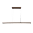 Beveled Wood Linear Pendant Lamp