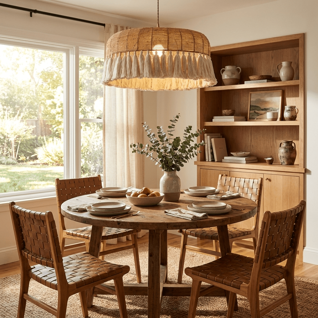 Arlina Jute Fringe Pendant Light