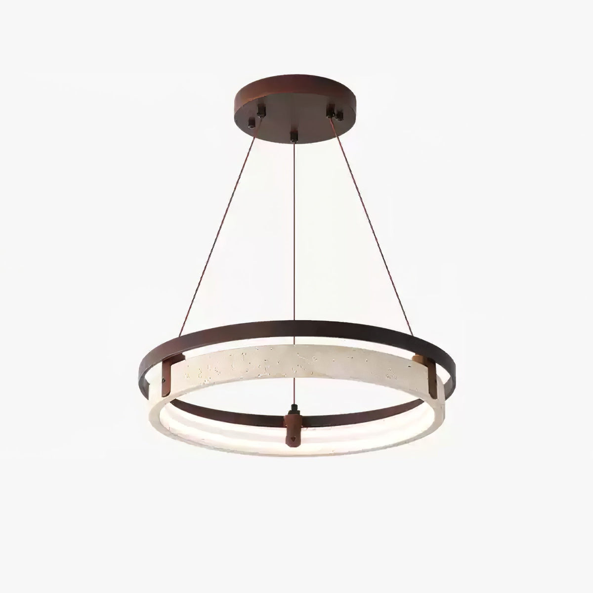 Orbit Travertine Pendant Light