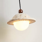 Travertine Saucer Pendant Light