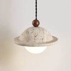Travertine Saucer Pendant Light
