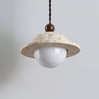 Travertine Saucer Pendant Light