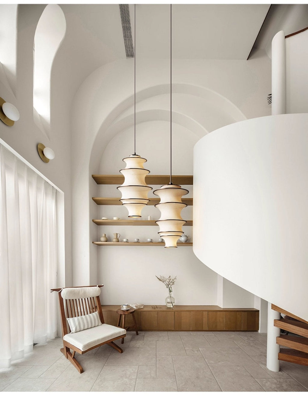 Tiered Wave Pendant Light