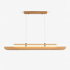 Two Tier Wood Linear Pendant Light