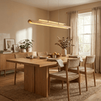 Two Tier Wood Linear Pendant Light
