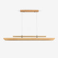 Two Tier Wood Linear Pendant Light