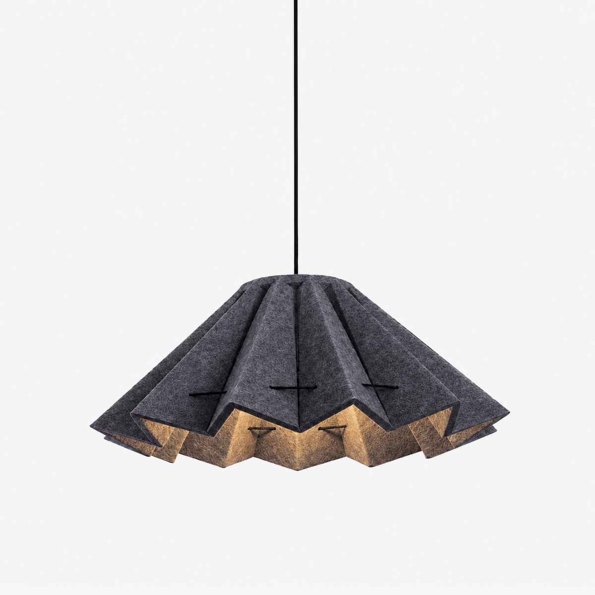Fold Acoustic Felt Pleated Pendant Lamp