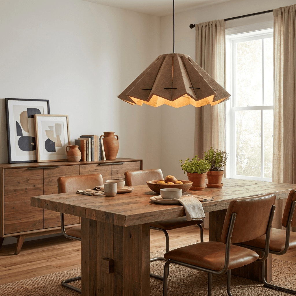 Fold Acoustic Felt Pleated Pendant Lamp