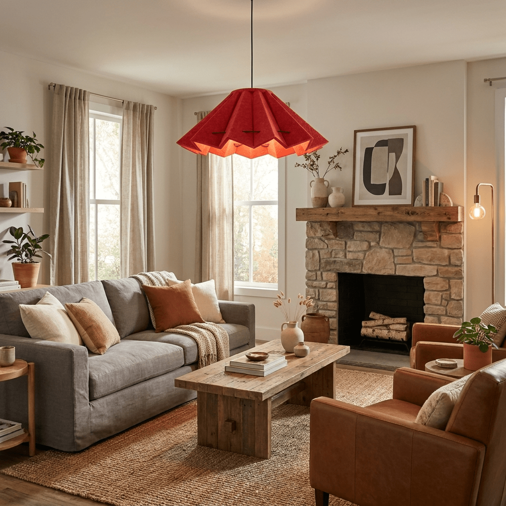 Fold Acoustic Felt Pleated Pendant Lamp