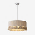 Cotton Fringe Drum Pendant Lamp