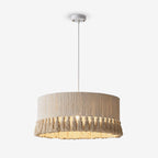 Cotton Fringe Drum Pendant Lamp