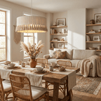 Cotton Fringe Drum Pendant Lamp