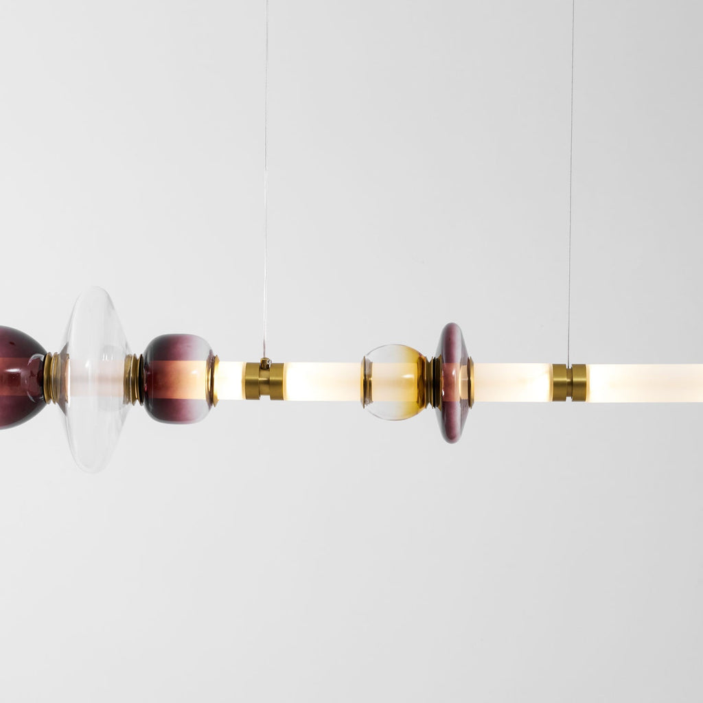 Glass Bead Linear Pendant Light