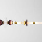 Glass Bead Linear Pendant Light