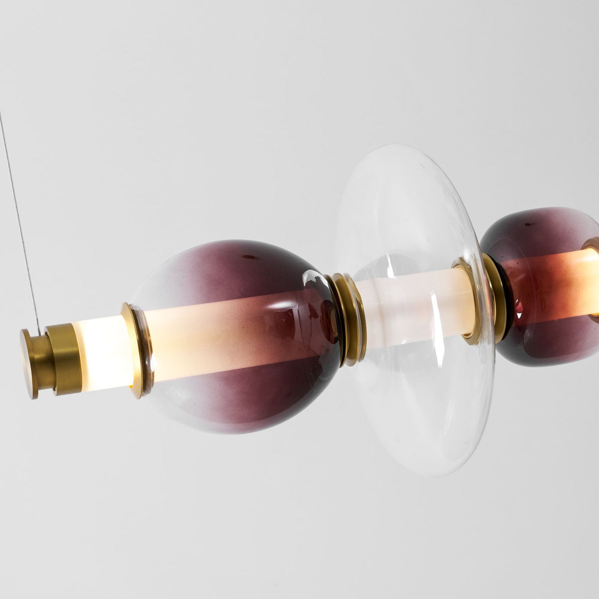 Glass Bead Linear Pendant Light