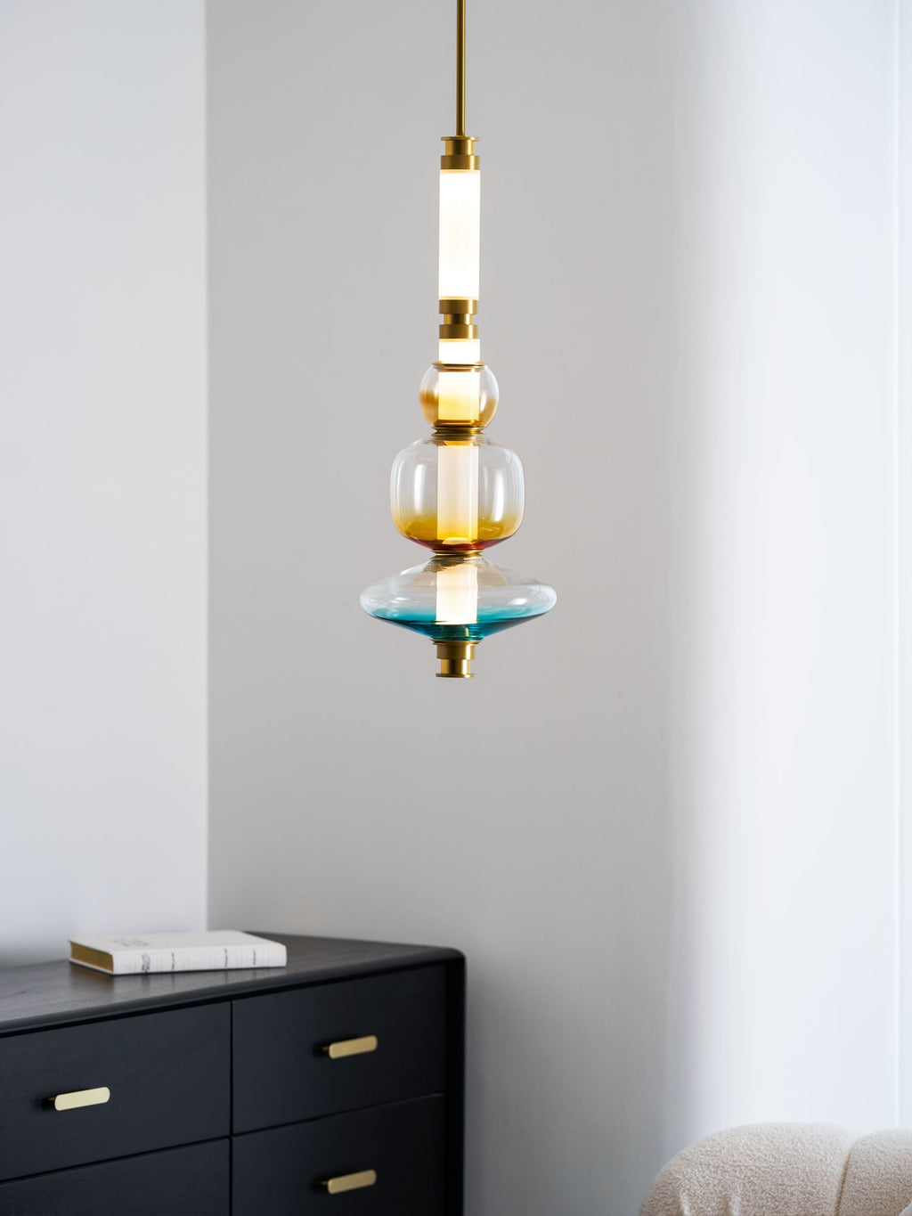 Glass Bead Linear Pendant Light