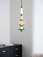 Glass Bead Linear Pendant Light
