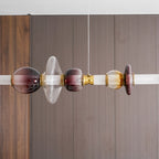 Glass Bead Linear Pendant Light