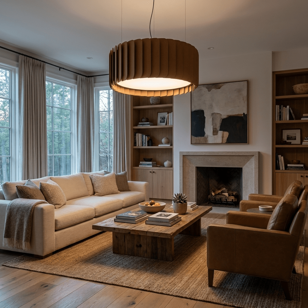 Drum Acoustic Pendant Lamp