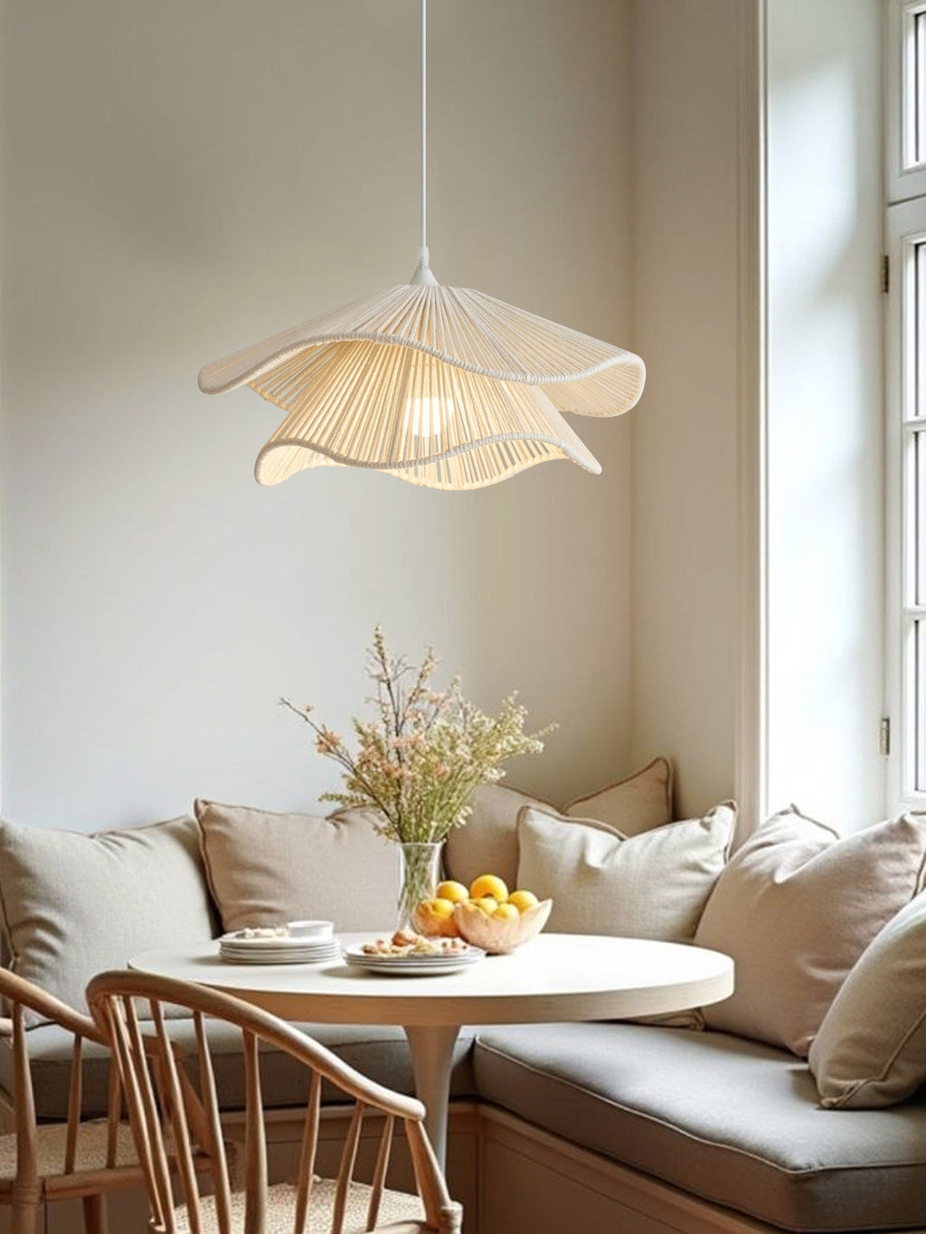 Virella Wave Cotton Rope Pendant