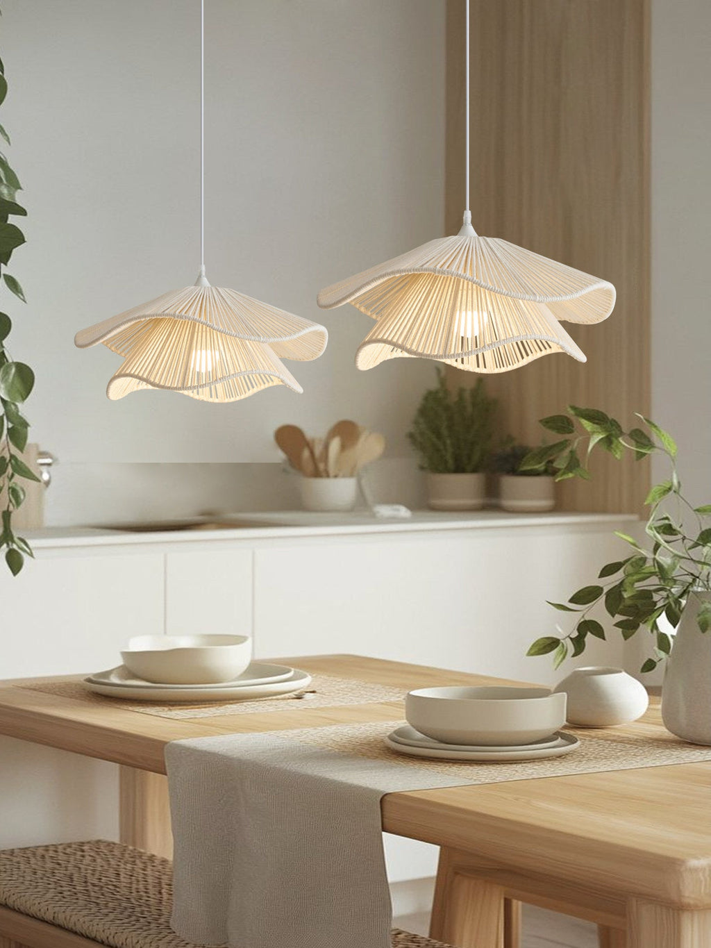 Virella Wave Cotton Rope Pendant