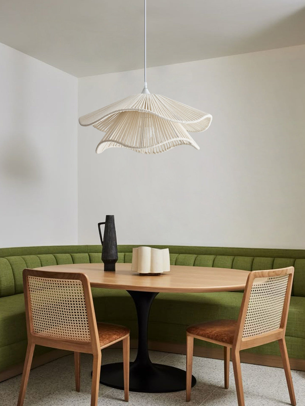 Virella Wave Cotton Rope Pendant