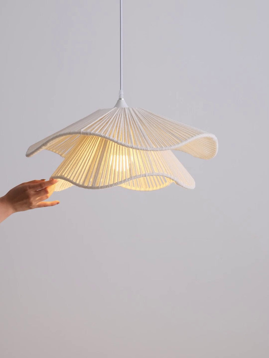 Virella Wave Cotton Rope Pendant