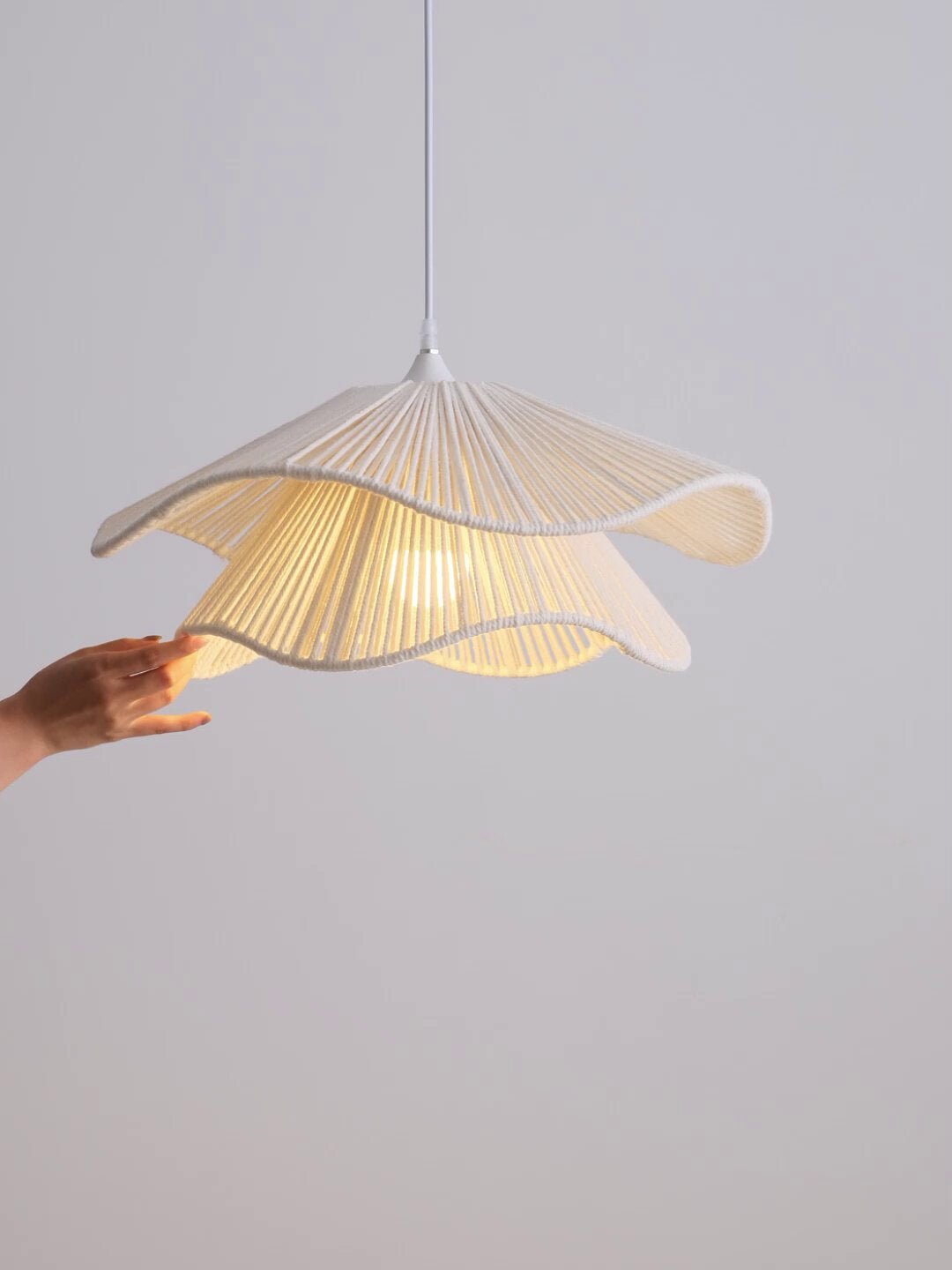 Virella Wave Cotton Rope Pendant