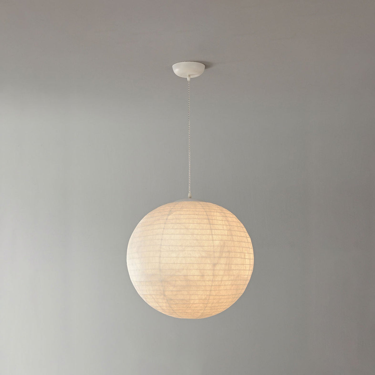 Lunara Mulberry Silk Globe Pendant Light