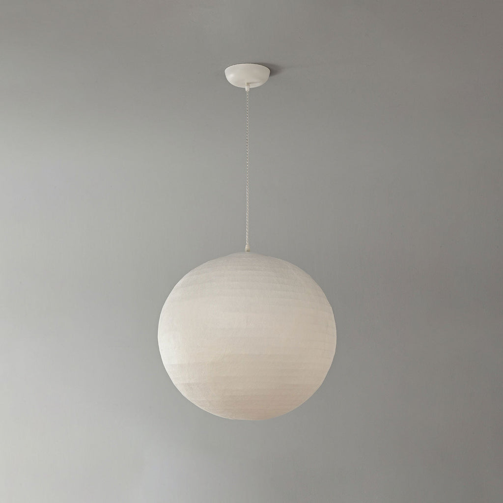 Lunara Mulberry Silk Globe Pendant Light