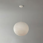 Lunara Mulberry Silk Globe Pendant Light