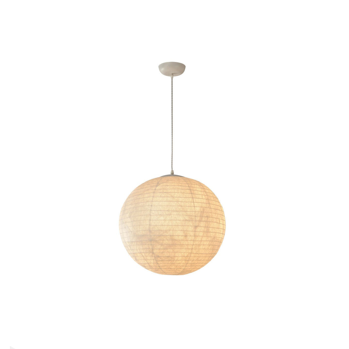 Lunara Mulberry Silk Globe Pendant Light
