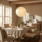 Lunara Mulberry Silk Globe Pendant Light