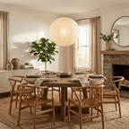 Lunara Mulberry Silk Globe Pendant Light