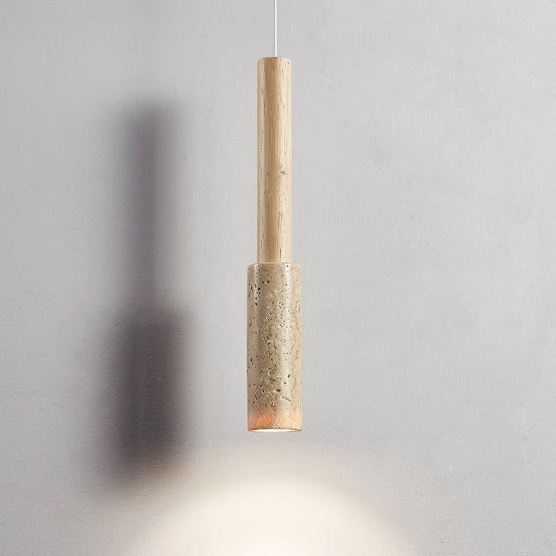 Travertine Stick Pendant Light