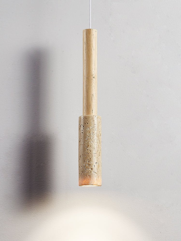 Travertine Stick Pendant Light